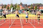 Boys under-15s 80 metres hurdles, Northern Under-17s/U-15s and U13s Champs, Leigh Sports Village, Leigh. Photo: David T. Hewitson/Sports for All Pics